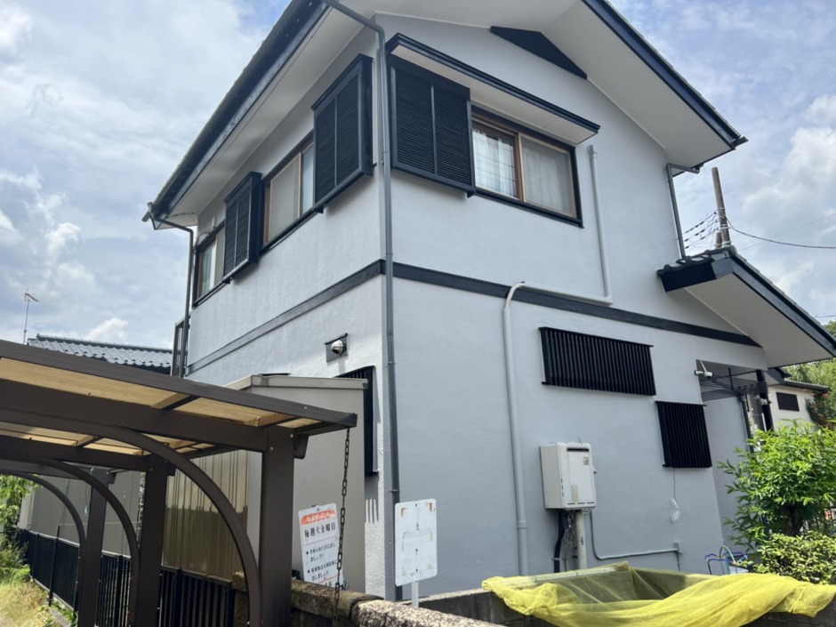 004 土浦市　M様邸　外壁屋根塗装工事イメージ01